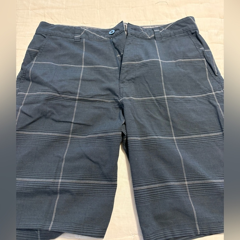 Hang Ten Navy Striped Shorts